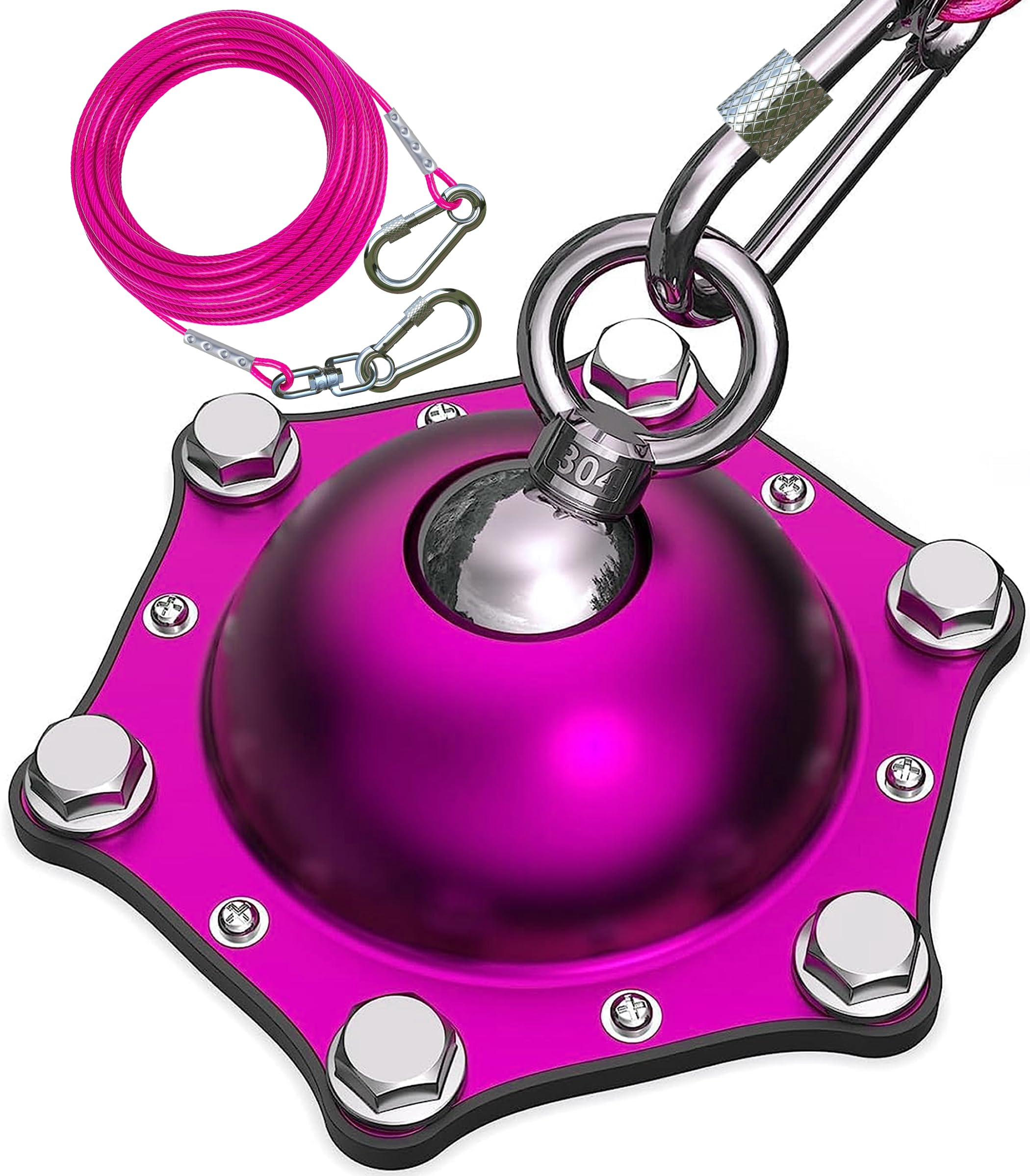 TOPKNOT tige face montrant la base rotative durable et sûre