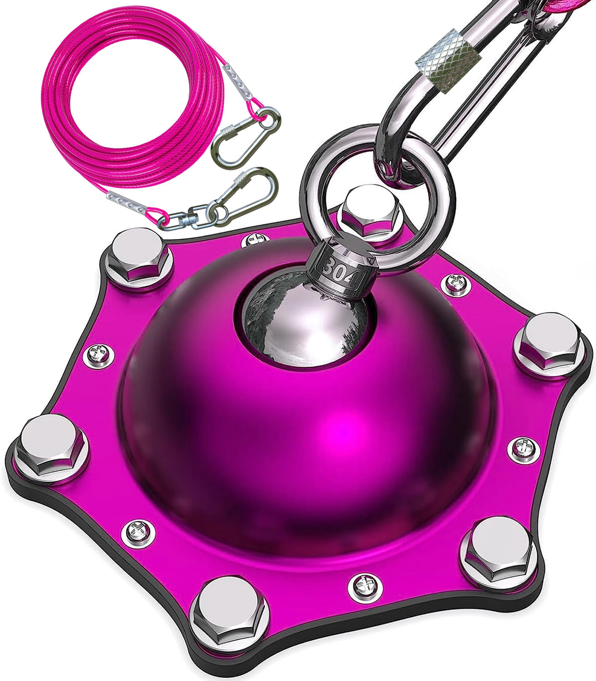 TOPKNOT tige face montrant la base rotative durable et sûre