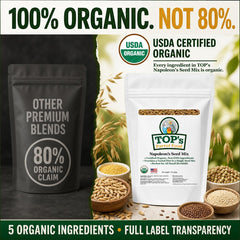TOP's Parrot Food versé dans un bol montrant facilité d’usage et portionnage