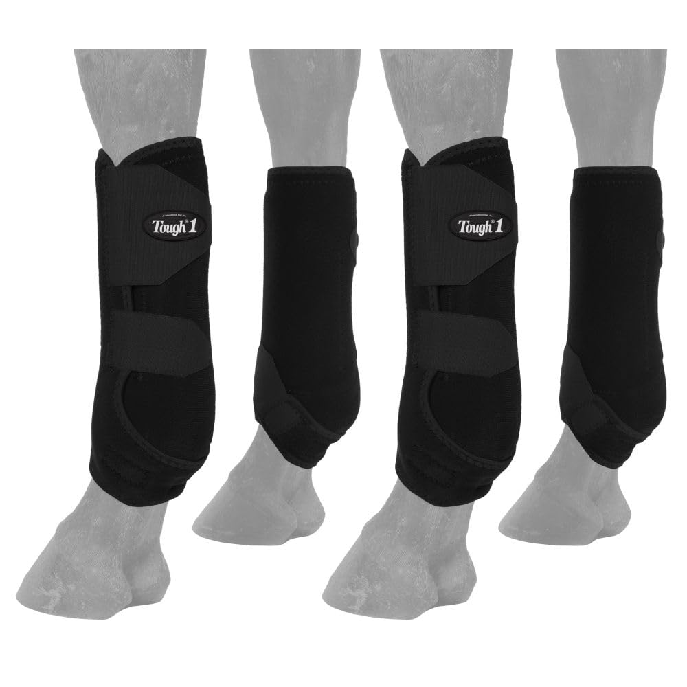 Tough 1 guêtres sport devant du lot montrant protection complète et maintien