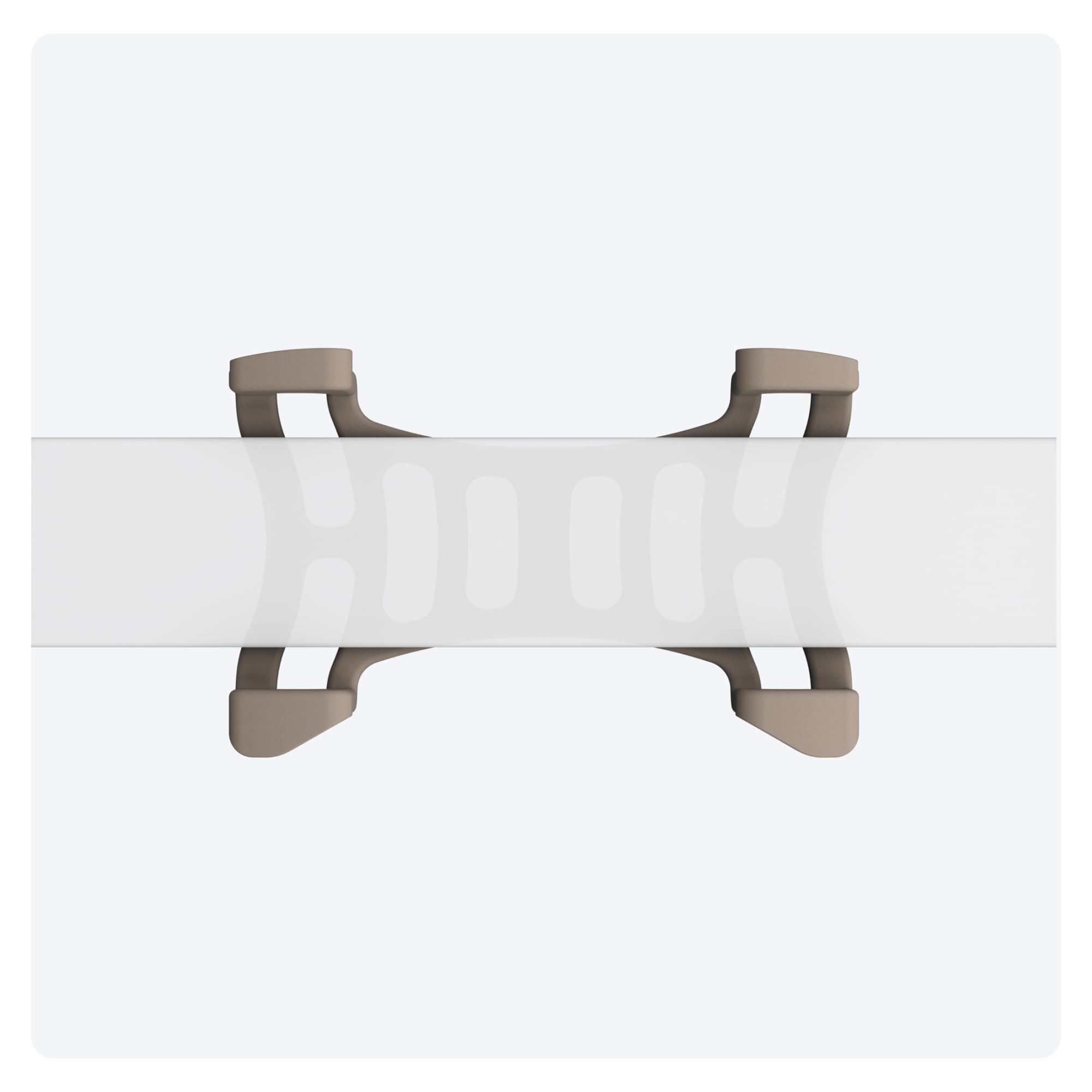 Tractive clip à l'échelle montrant compatibilité avec colliers 2,8 cm