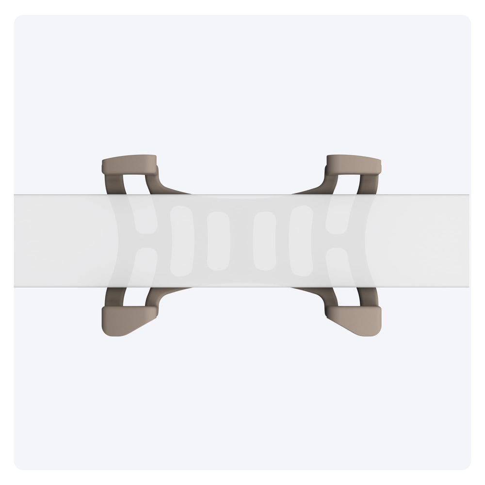 Tractive clip à l'échelle montrant compatibilité avec colliers 2,8 cm