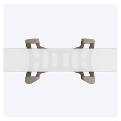 Tractive clip à l'échelle montrant compatibilité avec colliers 2,8 cm