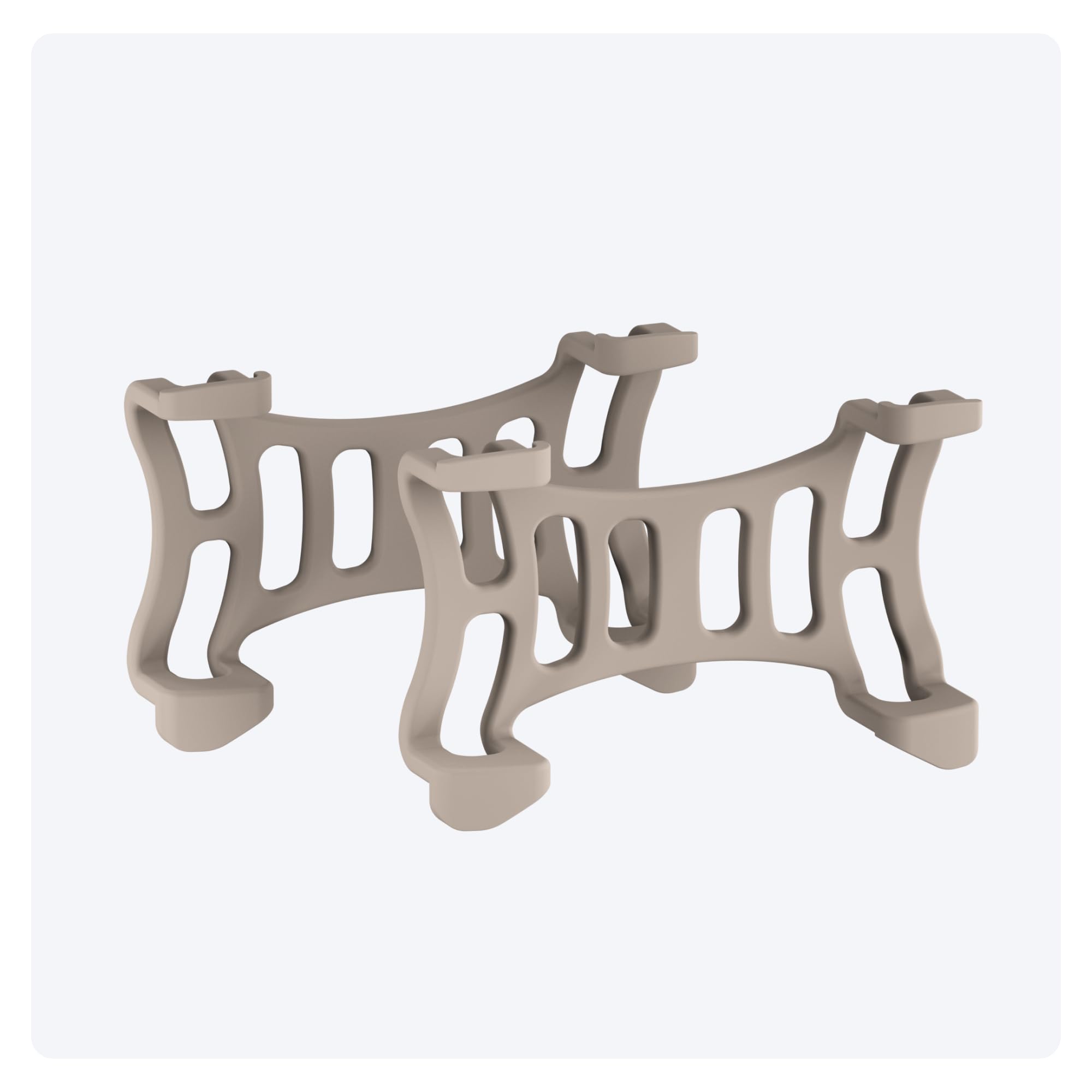 Tractive clips marron vue avant emballage, fixation sûre