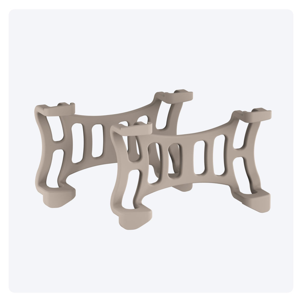 Tractive clips marron vue avant emballage, fixation sûre
