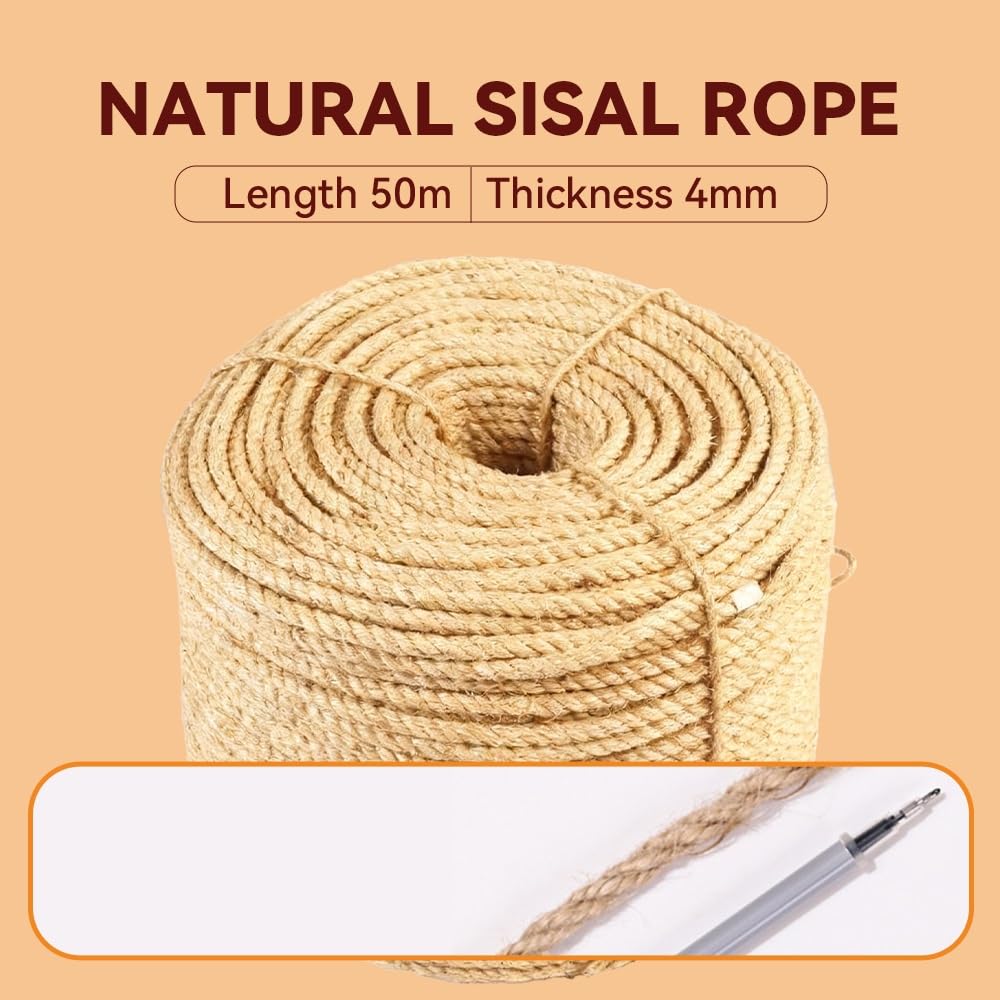 TrainPro gros plan sur la texture sisal, surface rugueuse idéale pour griffes