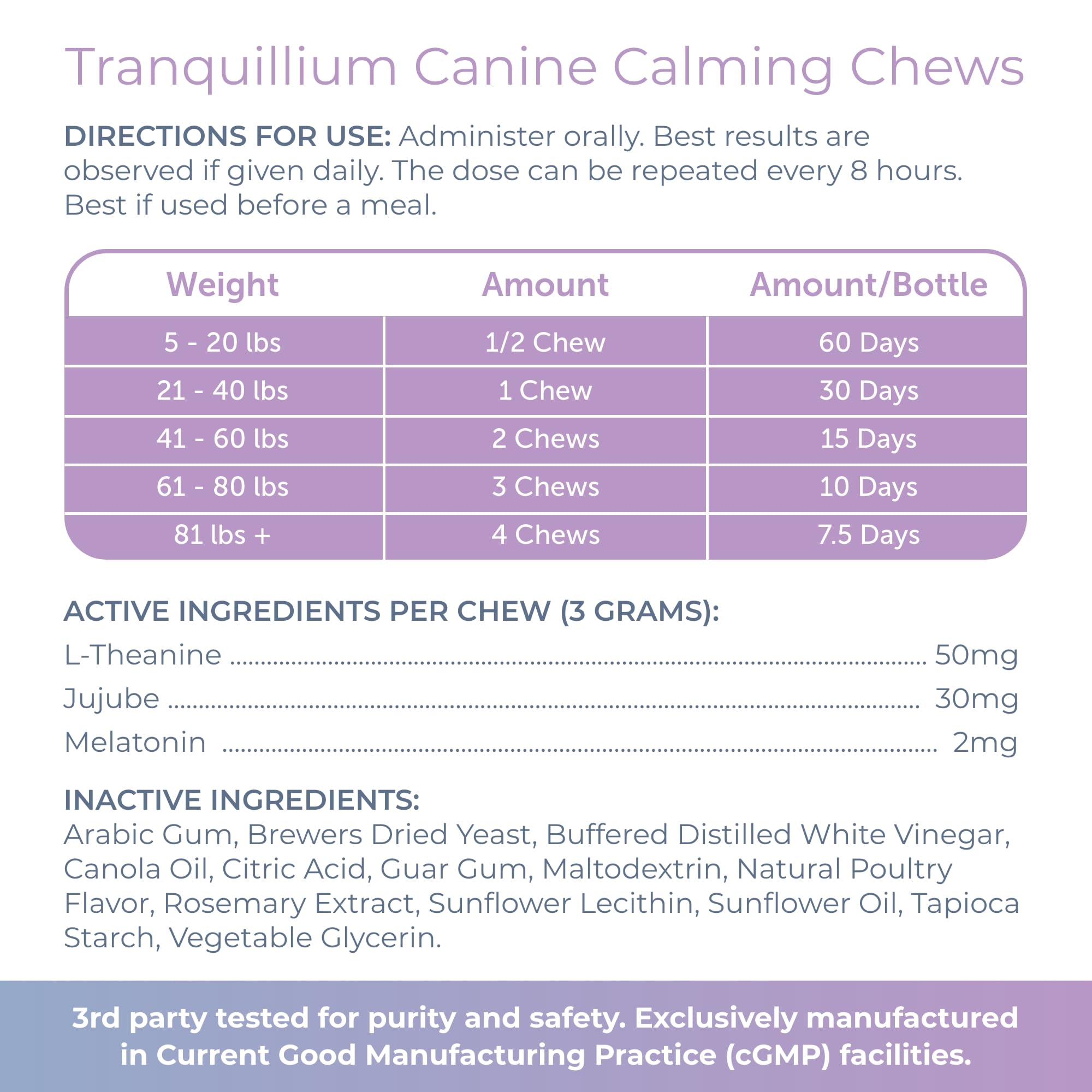 Veterinarian Recommended Solutions bocal ouvert révélant chevures molles, administration simple