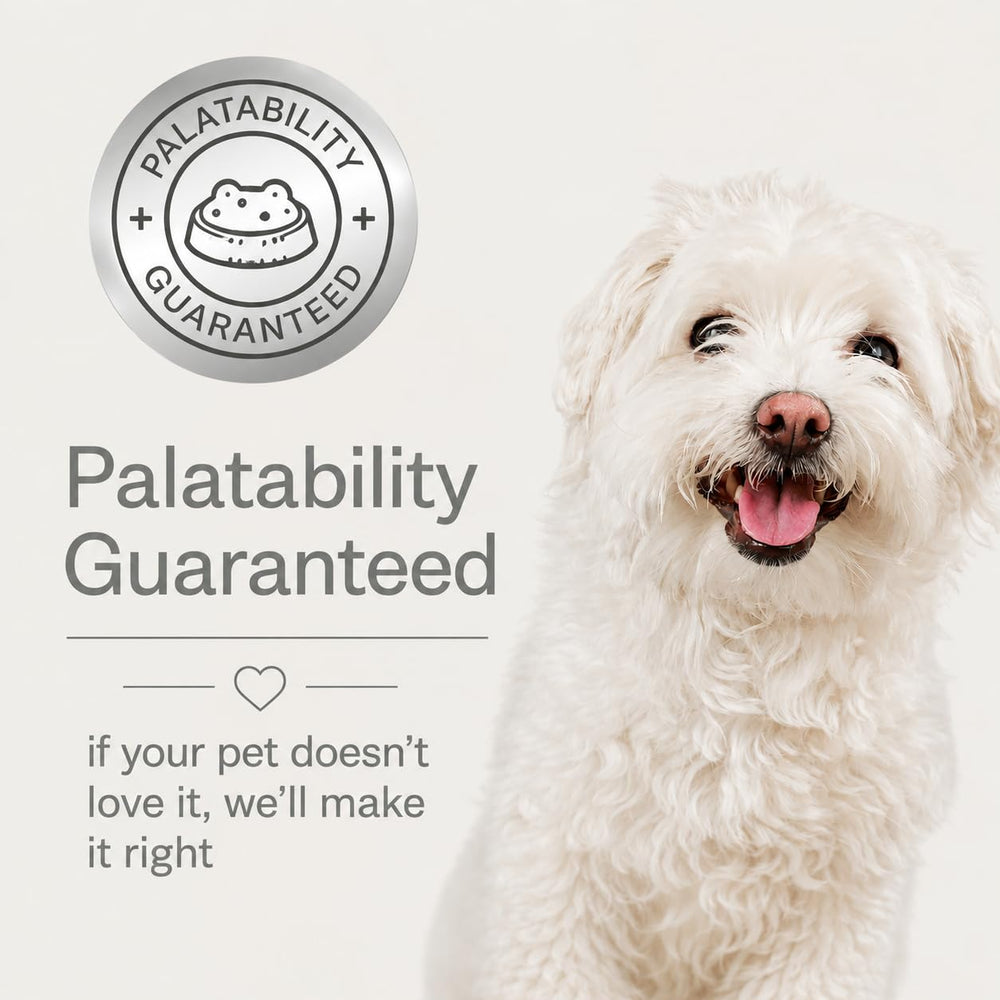 Veterinarian Recommended Solutions étiquette verso et ingrédients, transparence et confiance