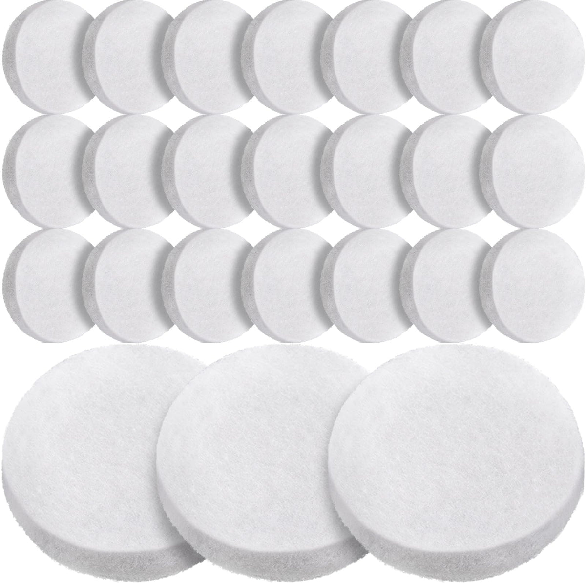Tranqun tampon face avant montrant dimension et bord net pour une filtration efficace