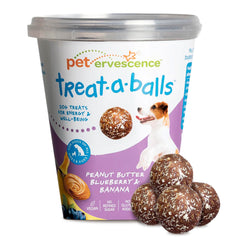 TREAT-A-BALLS emballage avant montrant informations et bénéfices