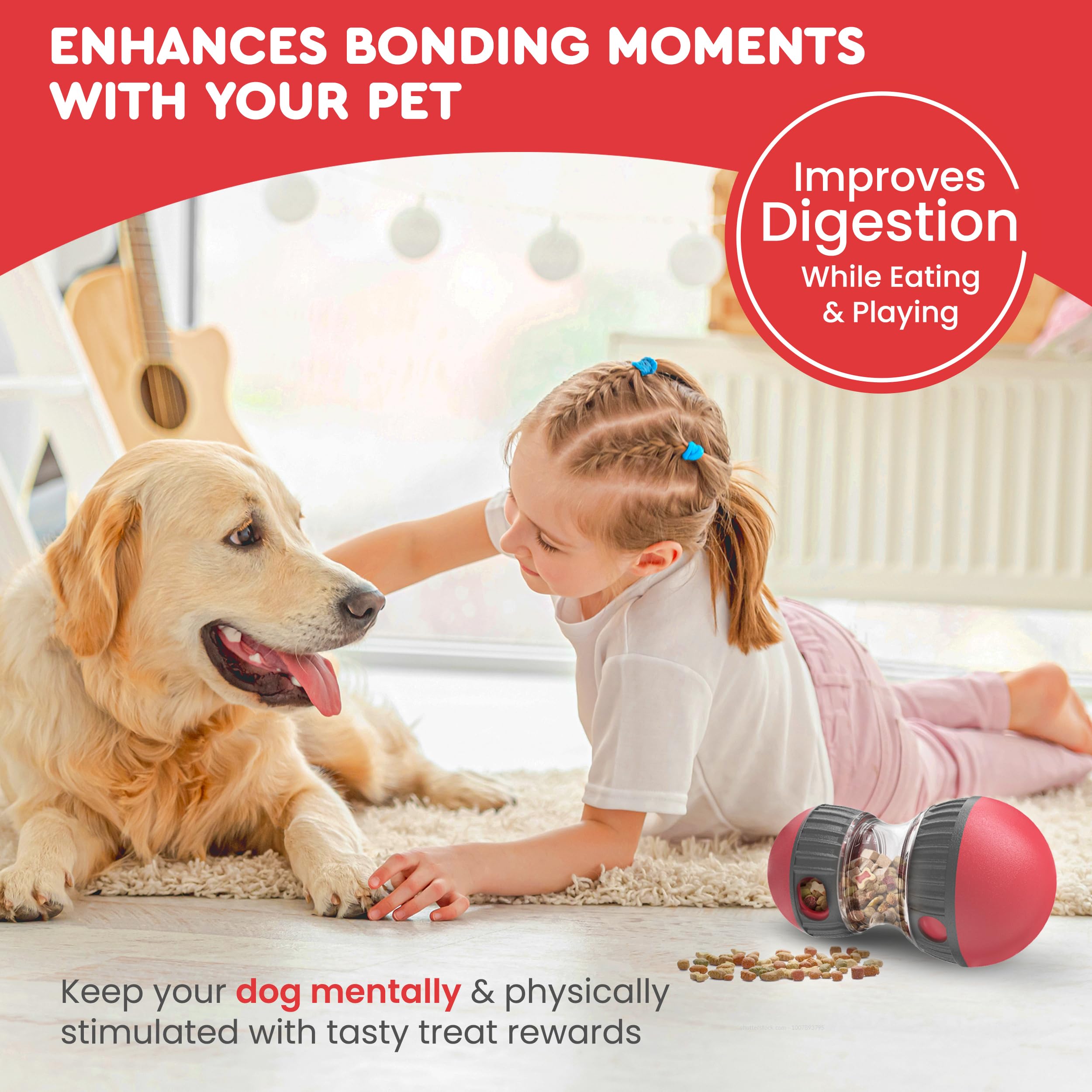 TRECKPET gros plan du mécanisme distribuant friandises pour stimulation mentale