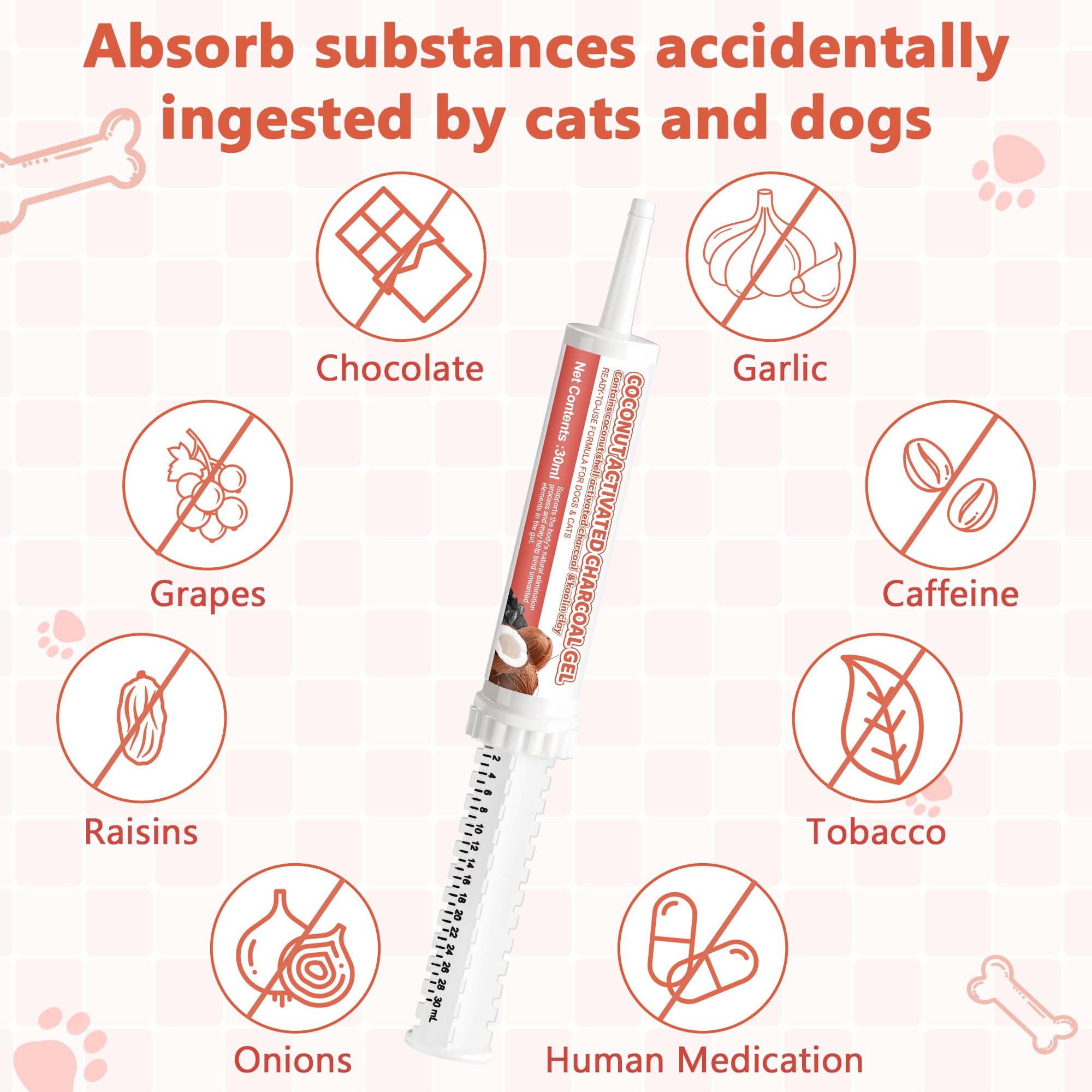 Trihood administration sur chiot pour apport rapide en cas d’ingestion