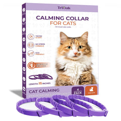 TriOak collier avant du paquet violet montrant l'emballage et l'avantage d'une solution apaisante