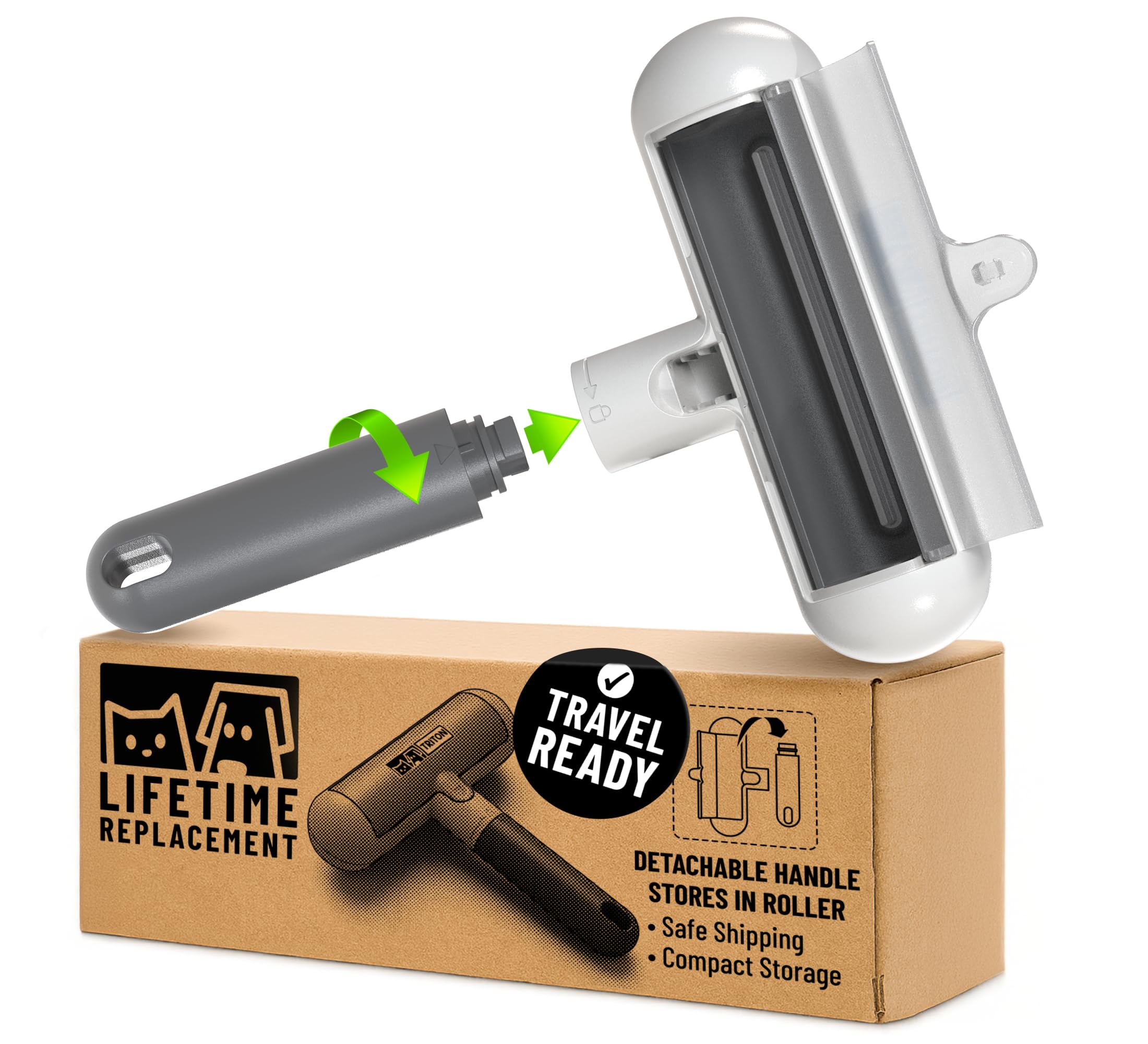 Triton vue face de l'outil montrant design gris blanc et rangement pratique