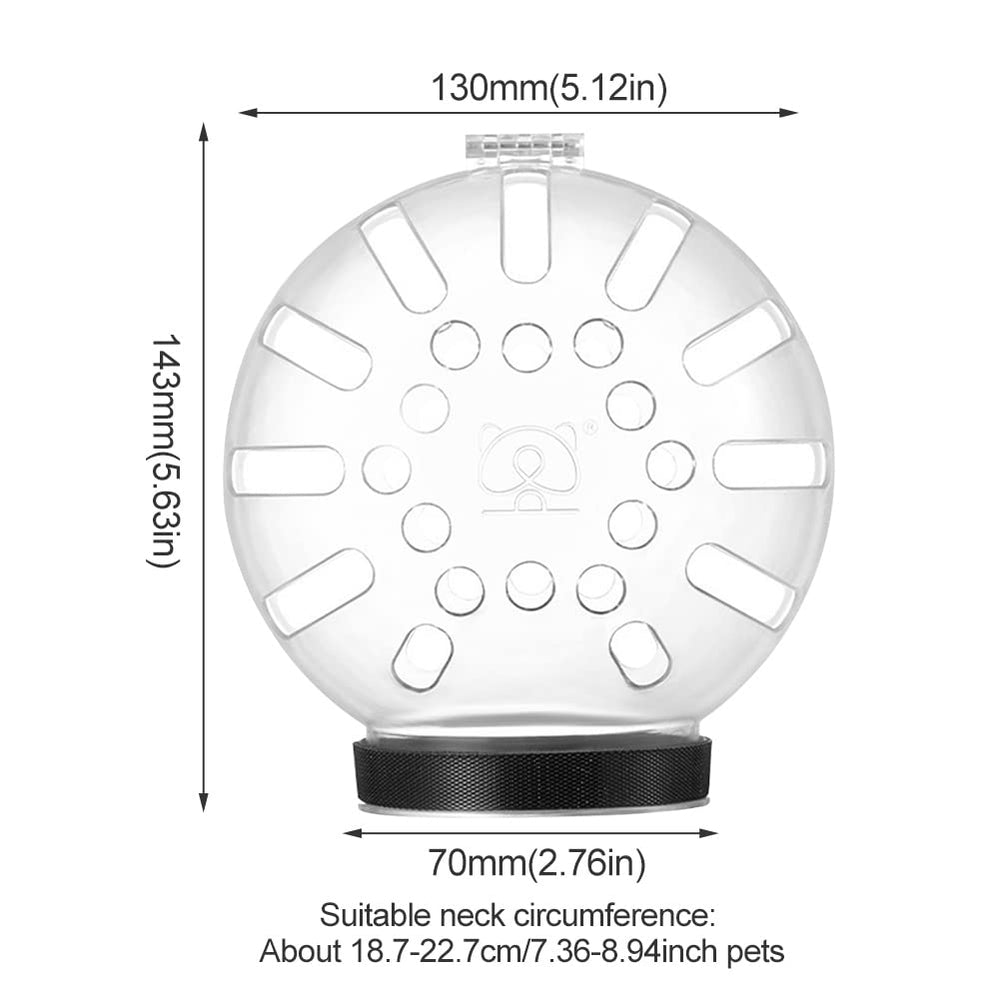 Trivolein casque chat gros plan ABS transparent solidité
