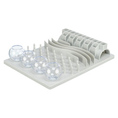 TRIXIE Fun Board face avant gris montrant cinq compartiments et design compact pour stimulation
