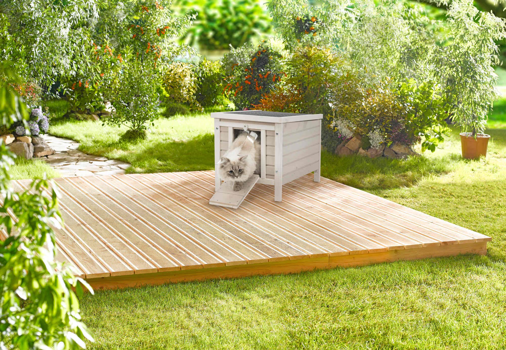 TRIXIE plancher intérieur amovible visible, nettoyage simplifié et hygiène