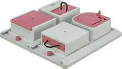 TRIXIE Poker Box vue frontale rose et gris montrant design compact et attrayant bénéfice stimulation