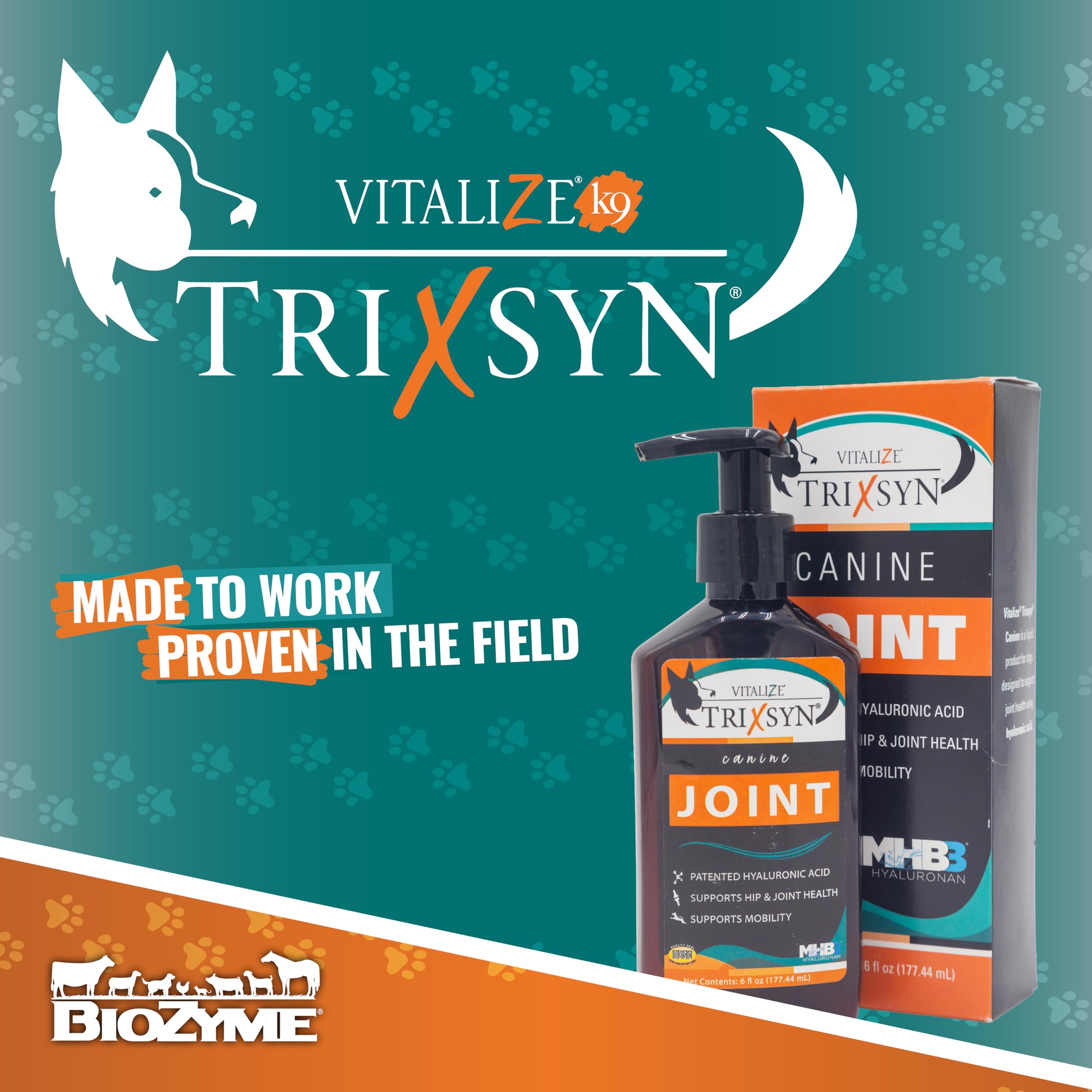 TRIXSYN Vitalize comparaison de taille montrant le flacon pratique à transporter