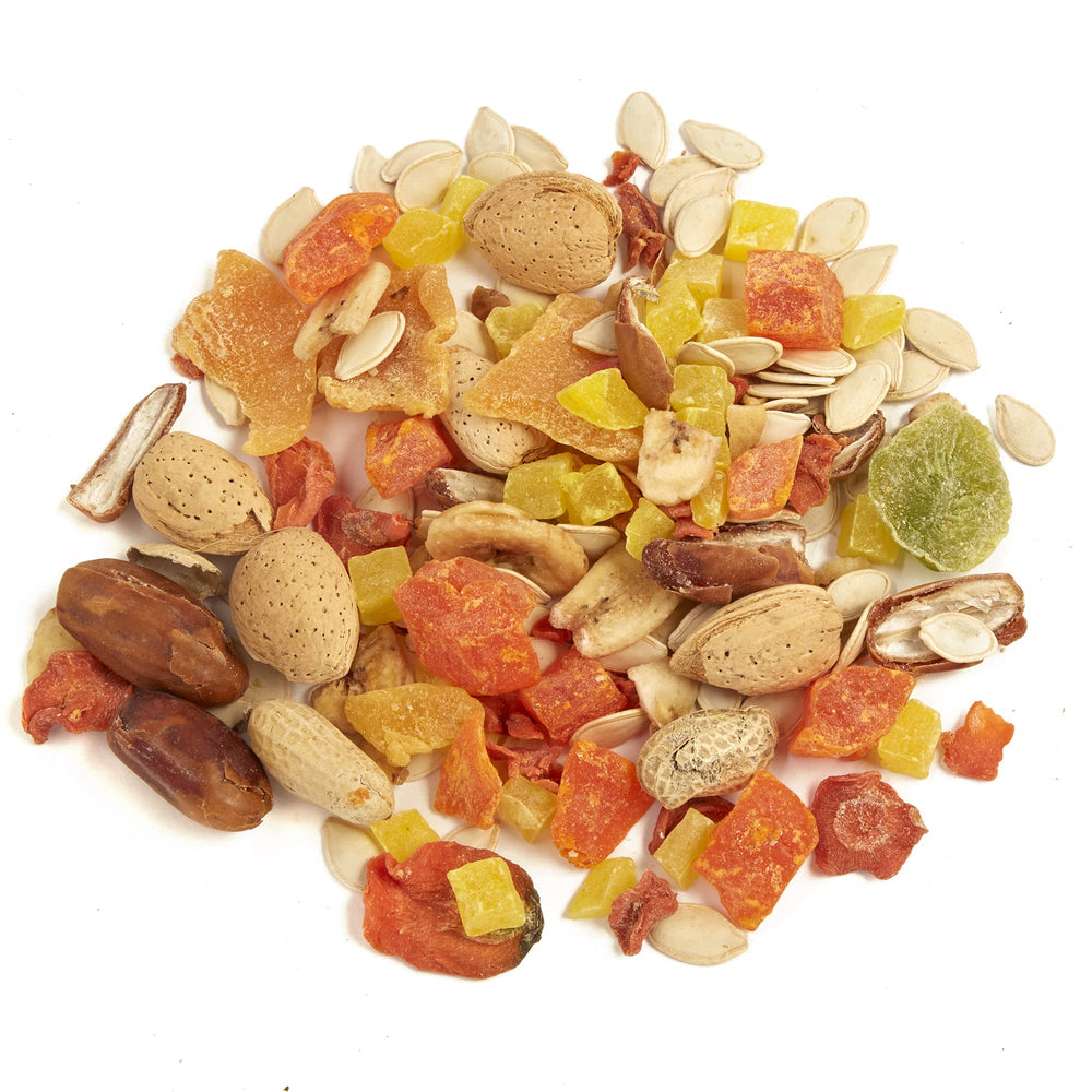 Tropical Carnival friandise en usage par un perroquet stimulant l'activité