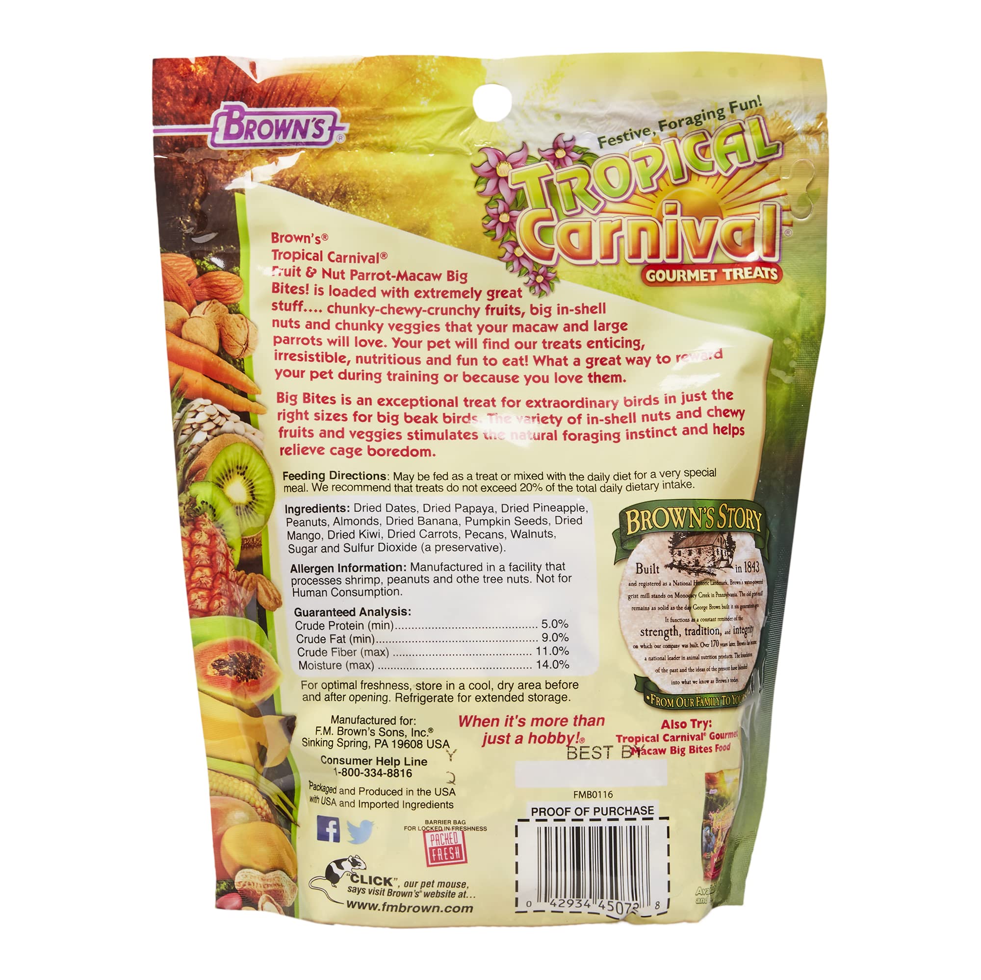 Tropical Carnival gros plan des fruits et noix montrant textures variées