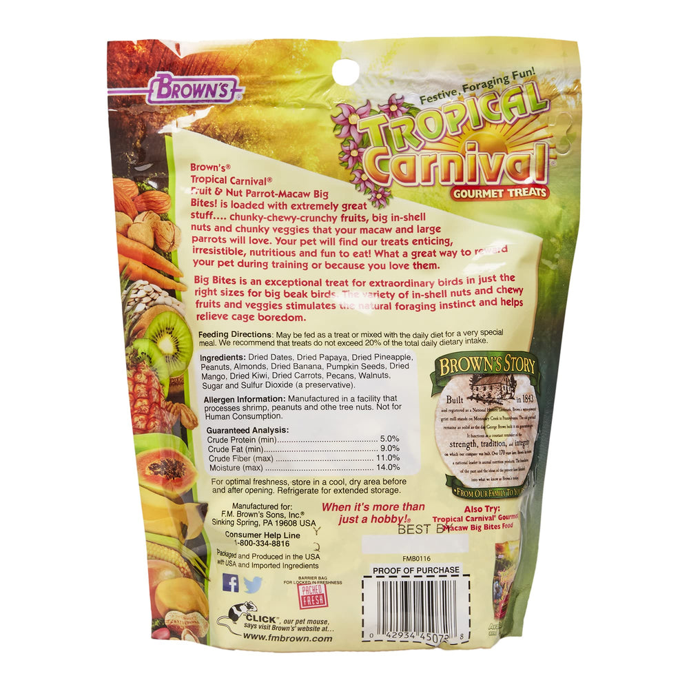 Tropical Carnival gros plan des fruits et noix montrant textures variées