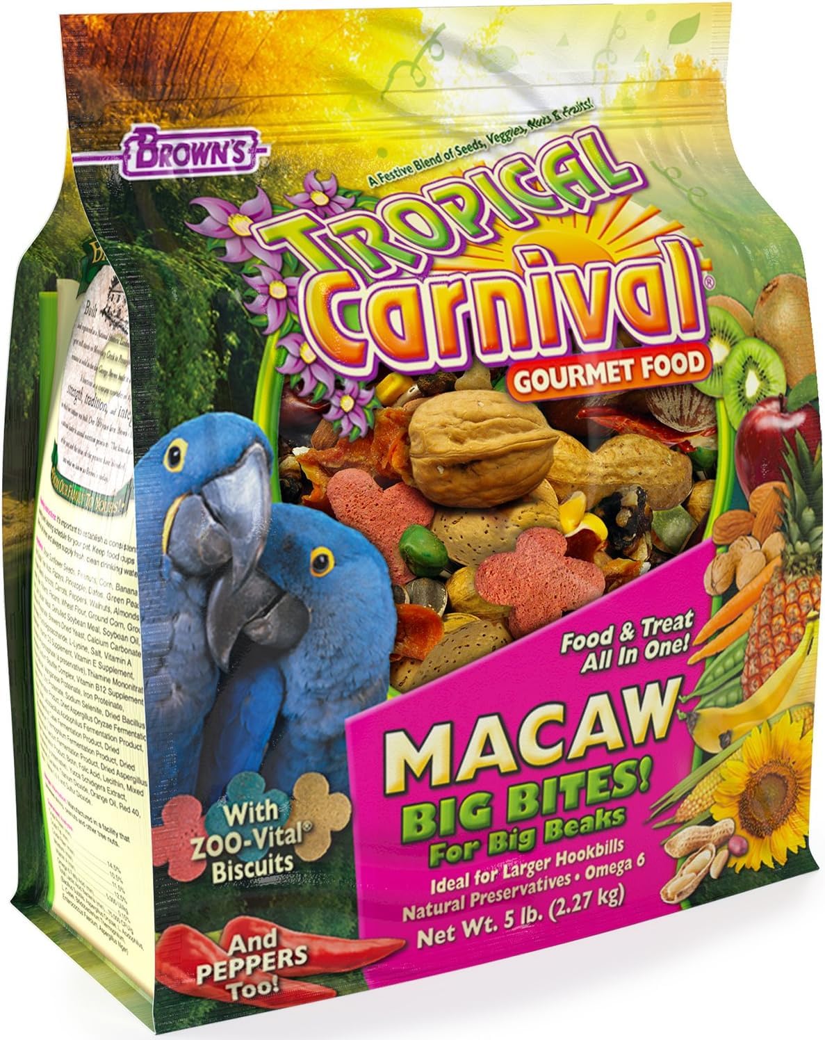 Tropical Carnival emballage avant montrant formulation vitaminée bénéfique