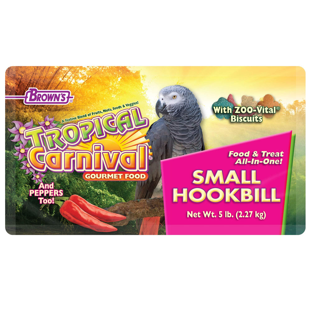 Tropical Carnival aliment en utilisation sur perchoir encourage activité et jeu