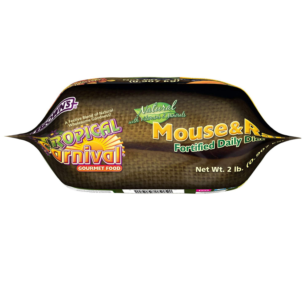 Tropical Carnival F.M. Brown's sachet à côté d’un verre pour visualiser la taille et la portion