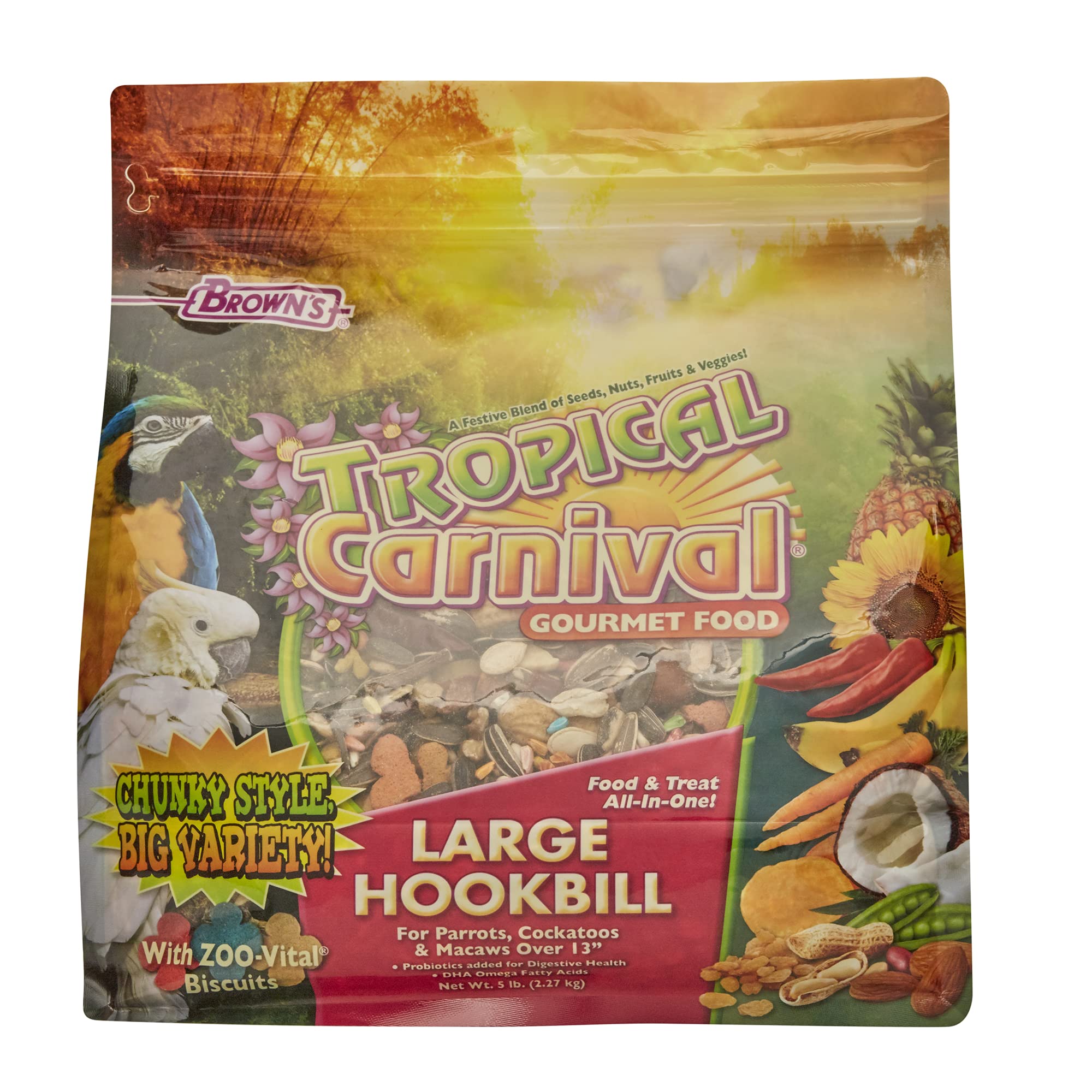 Tropical Carnival sachet devant montrant mélange gourmand et fraîcheur