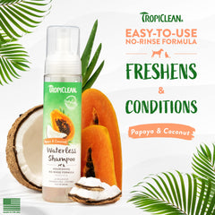 TropiClean distributeur de mousse en action pour une application précise et rapide