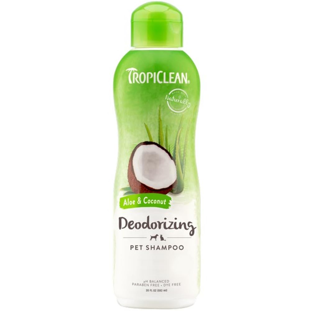 TropiClean étiquette ingrédients visible pour vérification formule d'origine naturelle