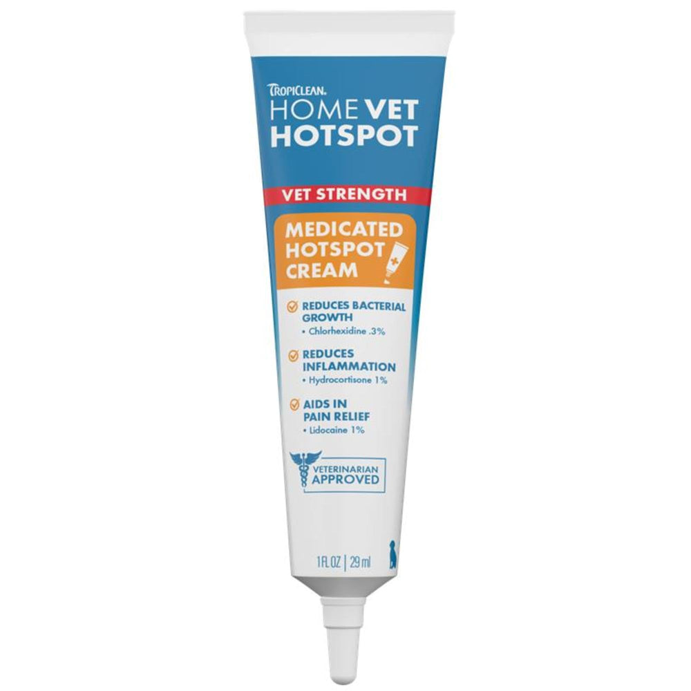 TropiClean mise en scène salle de bain signalant usage domestique pratique