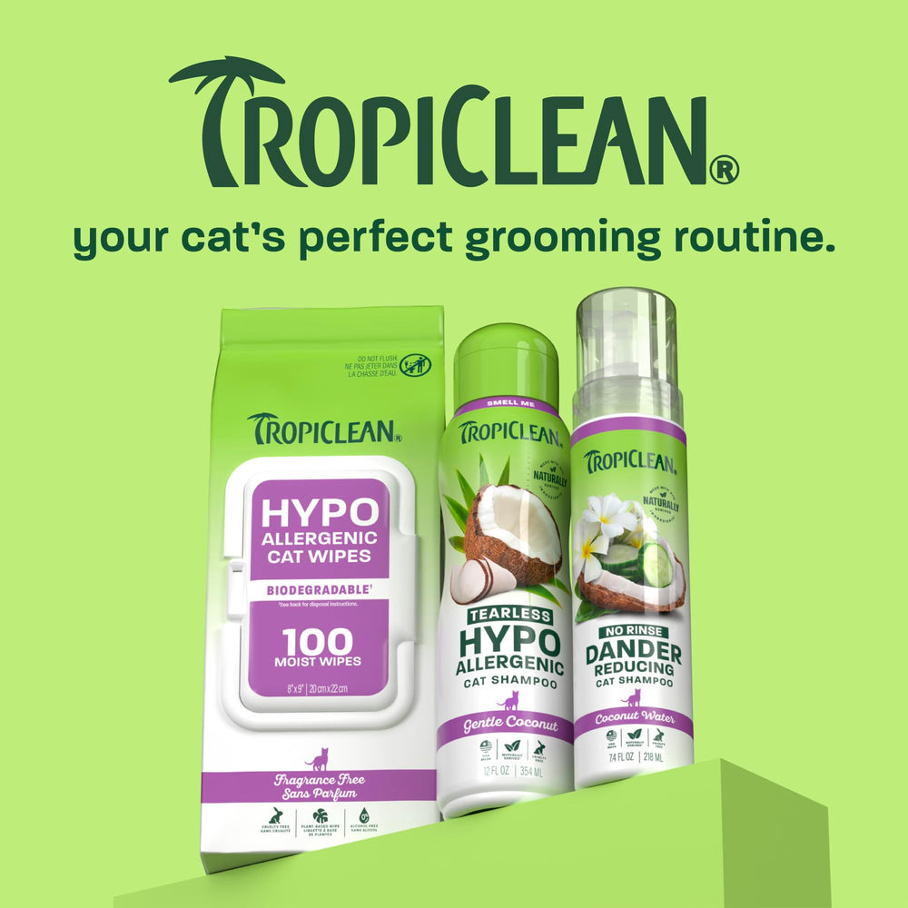 TropiClean mode d'emploi visuel montrant étapes simples à suivre