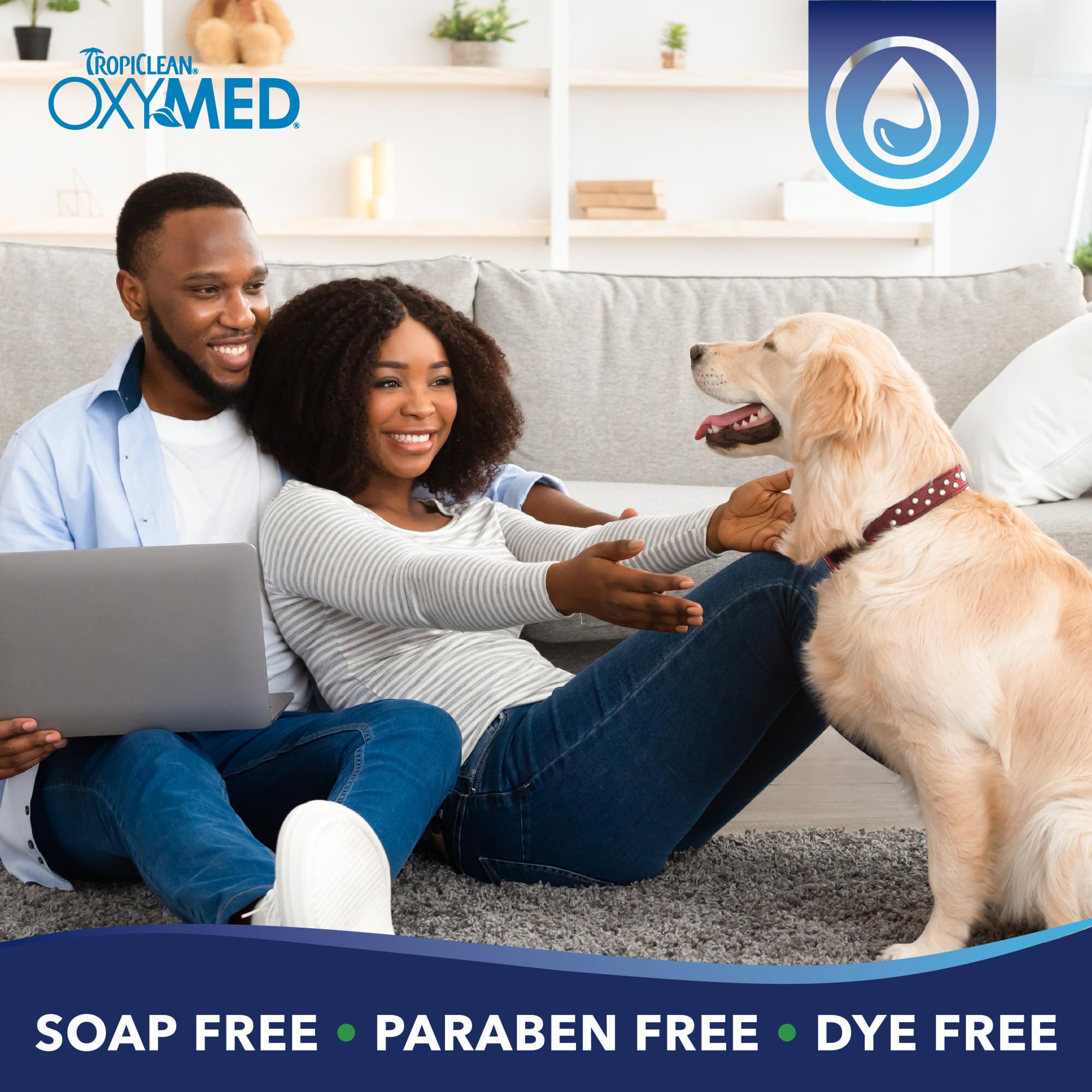 TropiClean Oxymed application sur chat calmant démangeaisons locales
