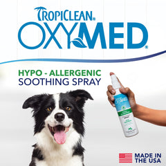 TropiClean Oxymed pulvérisateur détail garantissant dosage précis