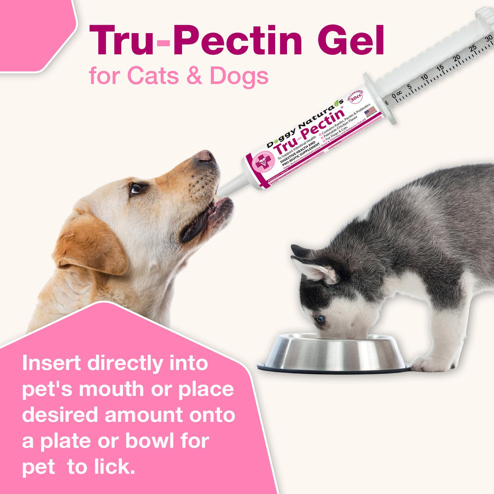 Pet Health Pharma Tru-Pectin posé dans cuisine montrant usage domestique simple