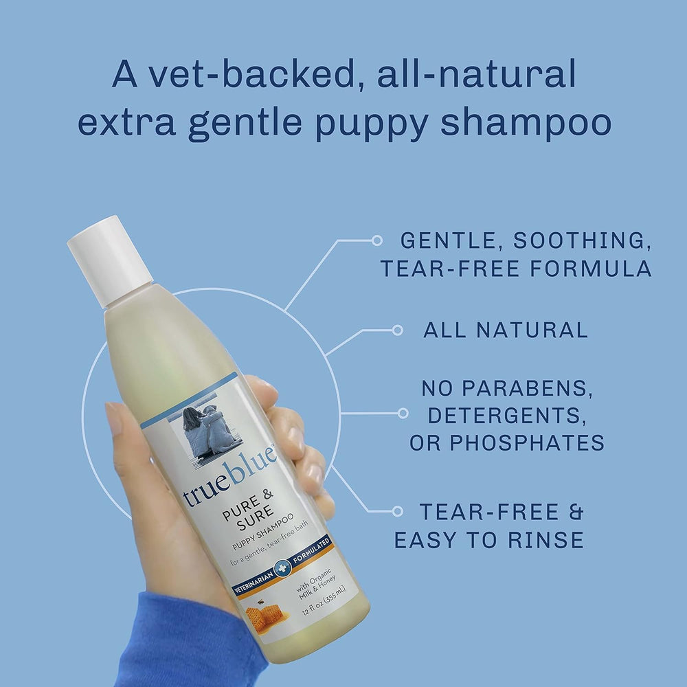 TrueBlue étiquette lisible montrant ingrédients et engagement cruelty-free