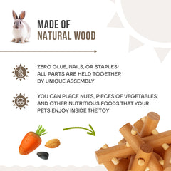 Trustic gros plan texture bois pour mastication sûre et naturelle
