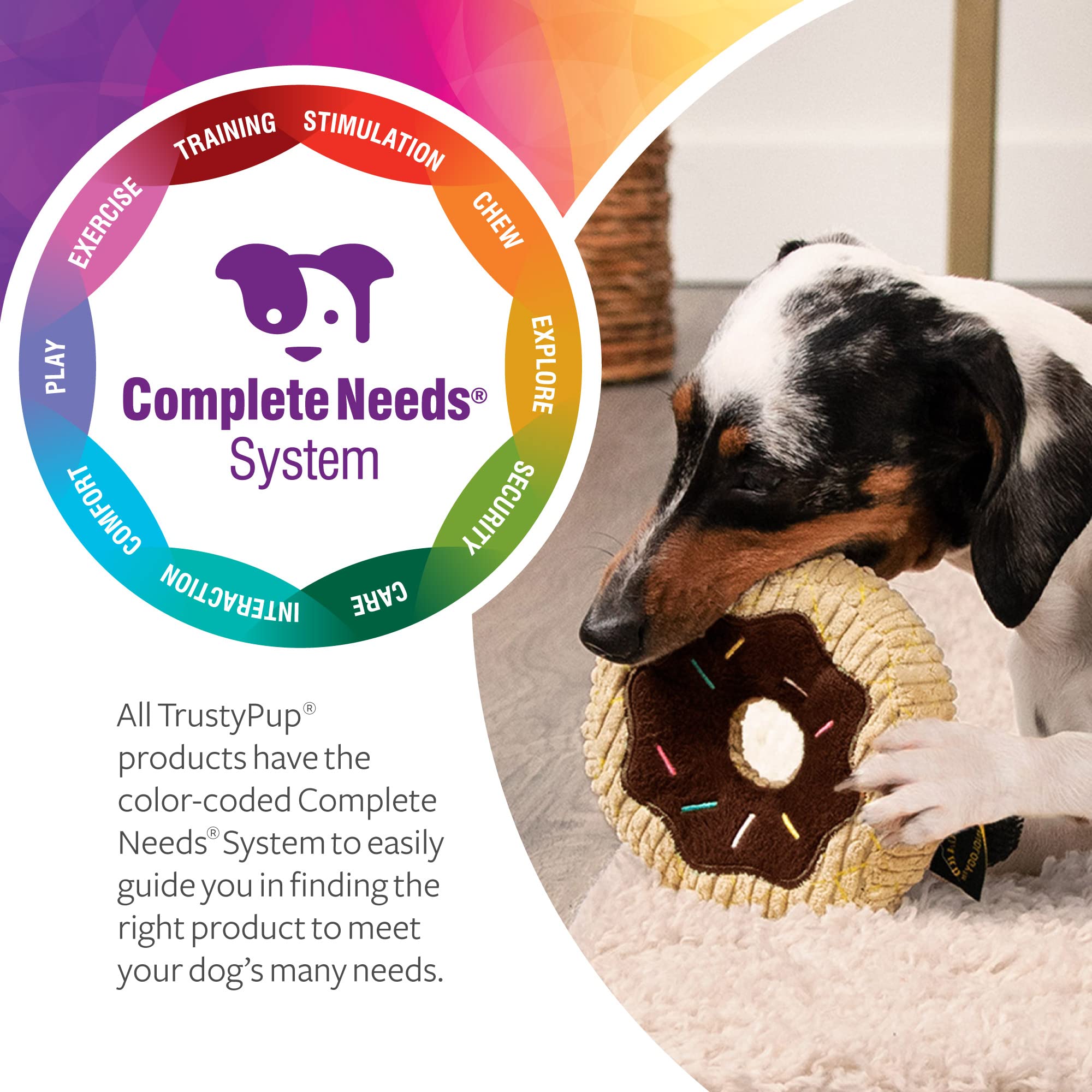 TrustyPup donut chien jouant démontrant engagement et divertissement actif