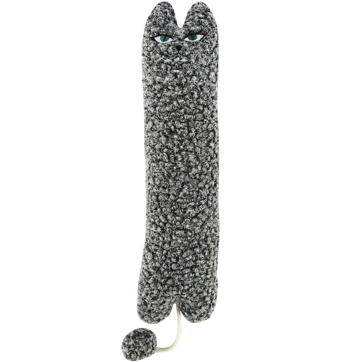 TTcat coussin devant montrant yeux brodés et silhouette attirante