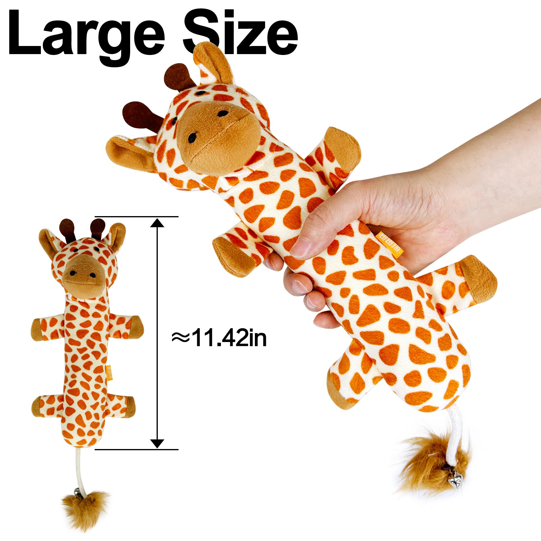 TTcat girafe gros plan peluche douce pour morsure confortable