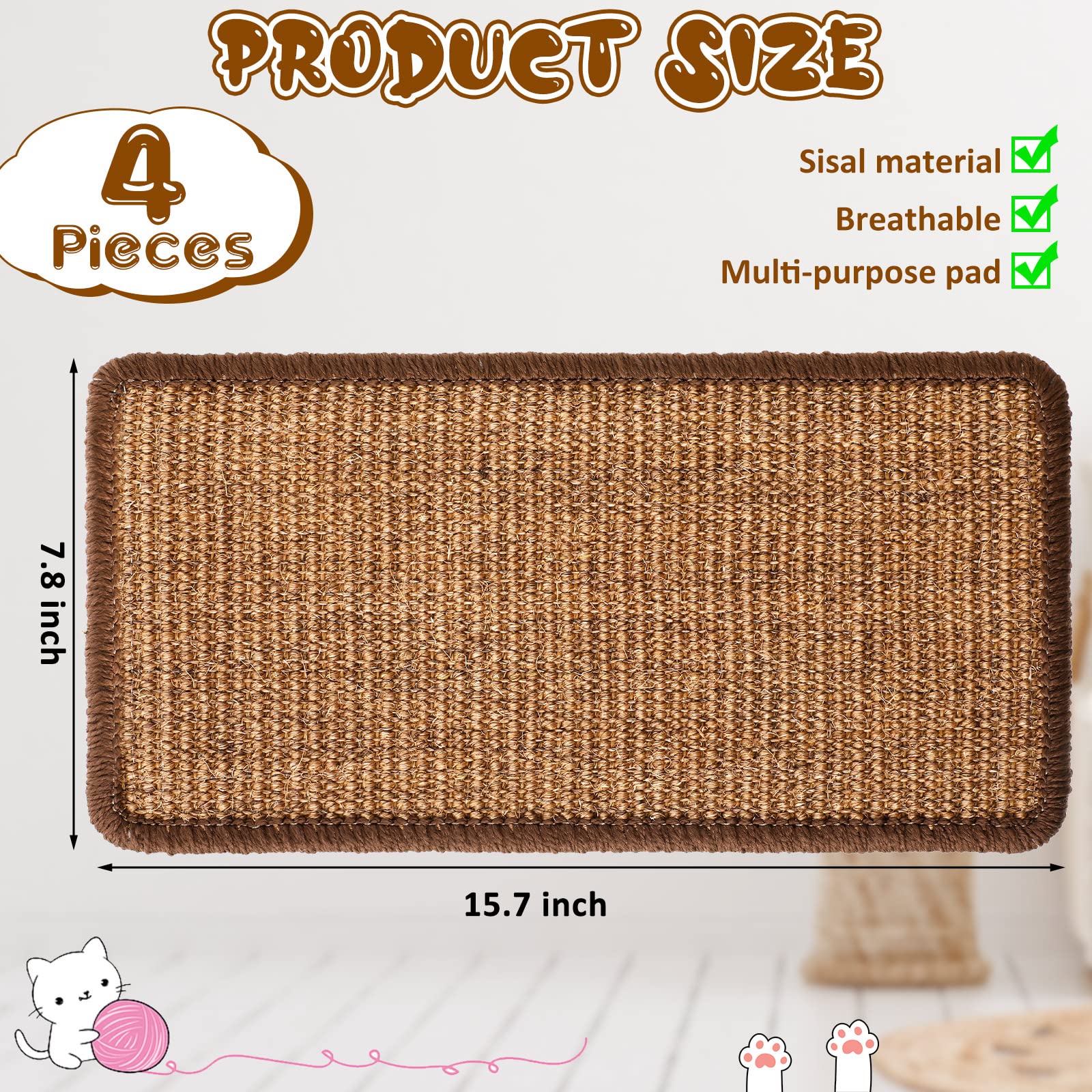 Tuanse gros plan texture sisal robuste pour limage efficace des griffes