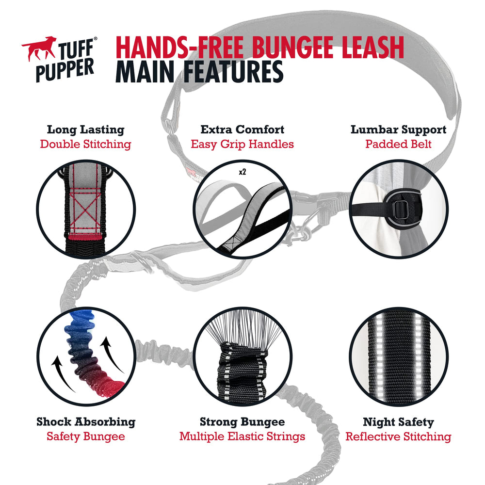Tuff Pupper bungee gros plan absorbant les à-coups pour protection