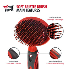 Tuff Pupper gros plan sur picots et poils pour démêlage efficace