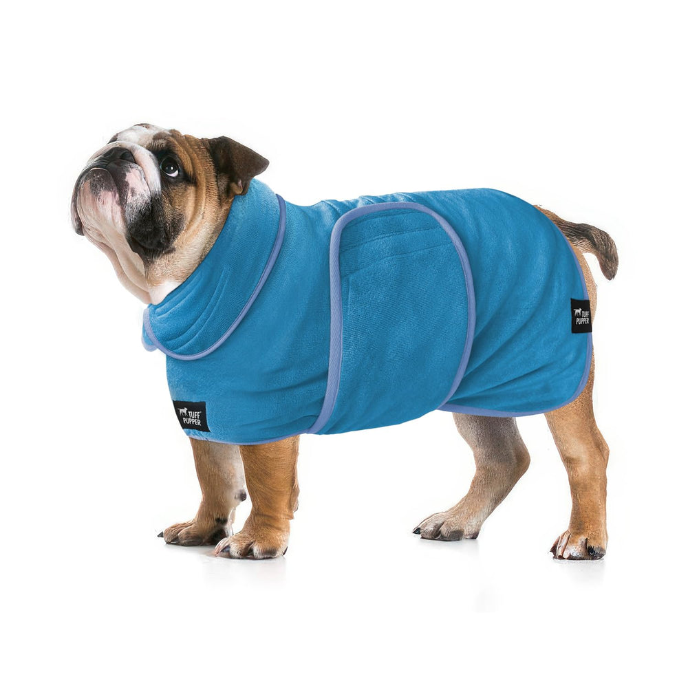 Tuff Pupper peignoir face avant bleu, protection rapide des meubles