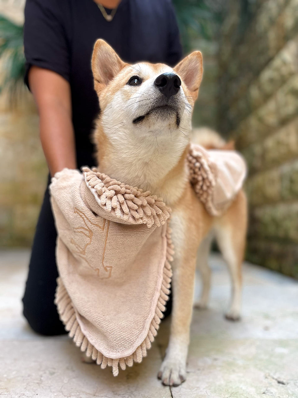 Tuff Pupper serviette pliée compacte prête à emporter en voyage