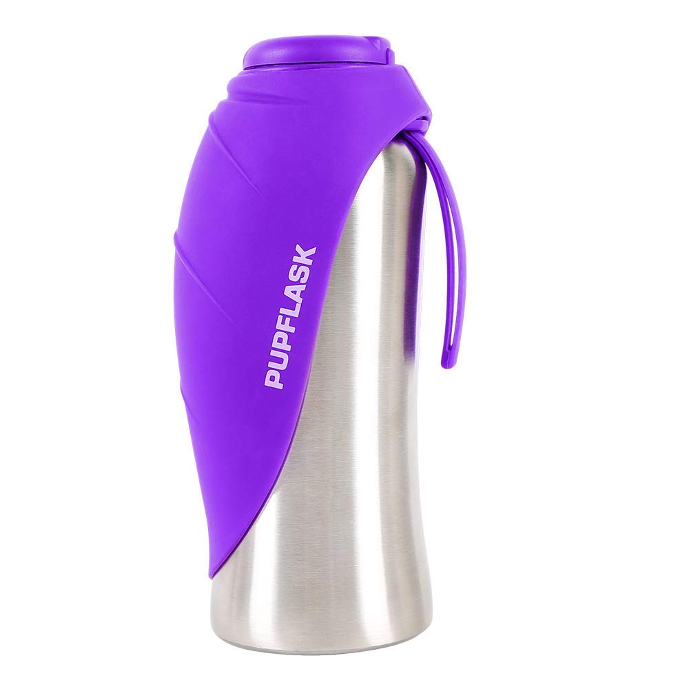 Tuff Pupper PupFlask face avant montrant le bouchon et le design compact pour une hydratation pratique