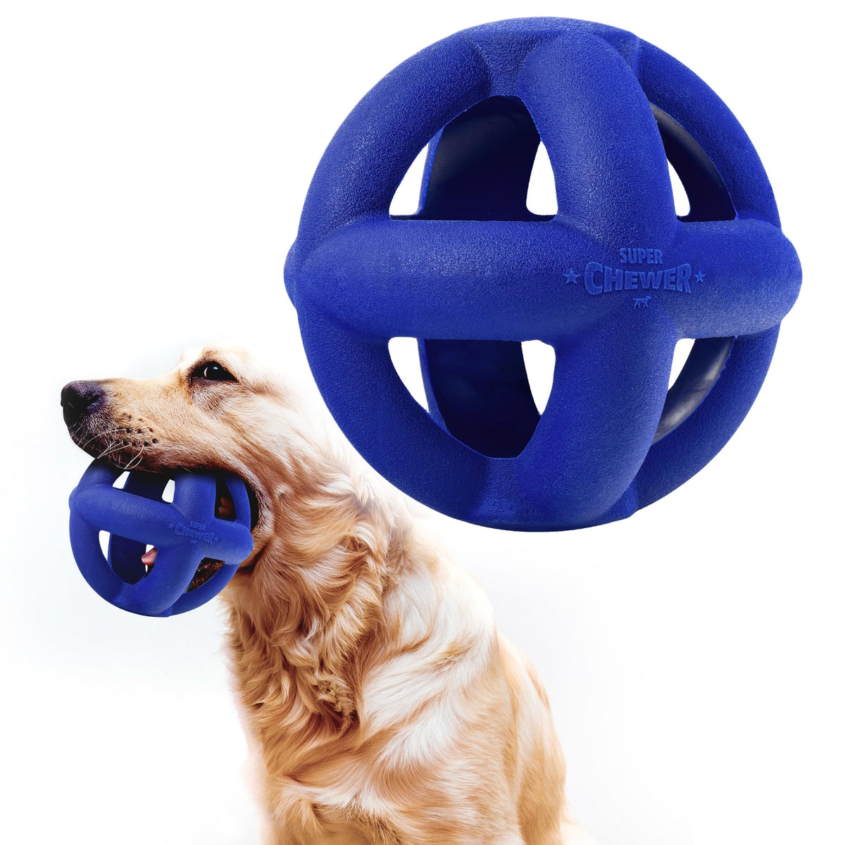 Tuff Pupper face du packaging montrant robustesse et garantie à vie