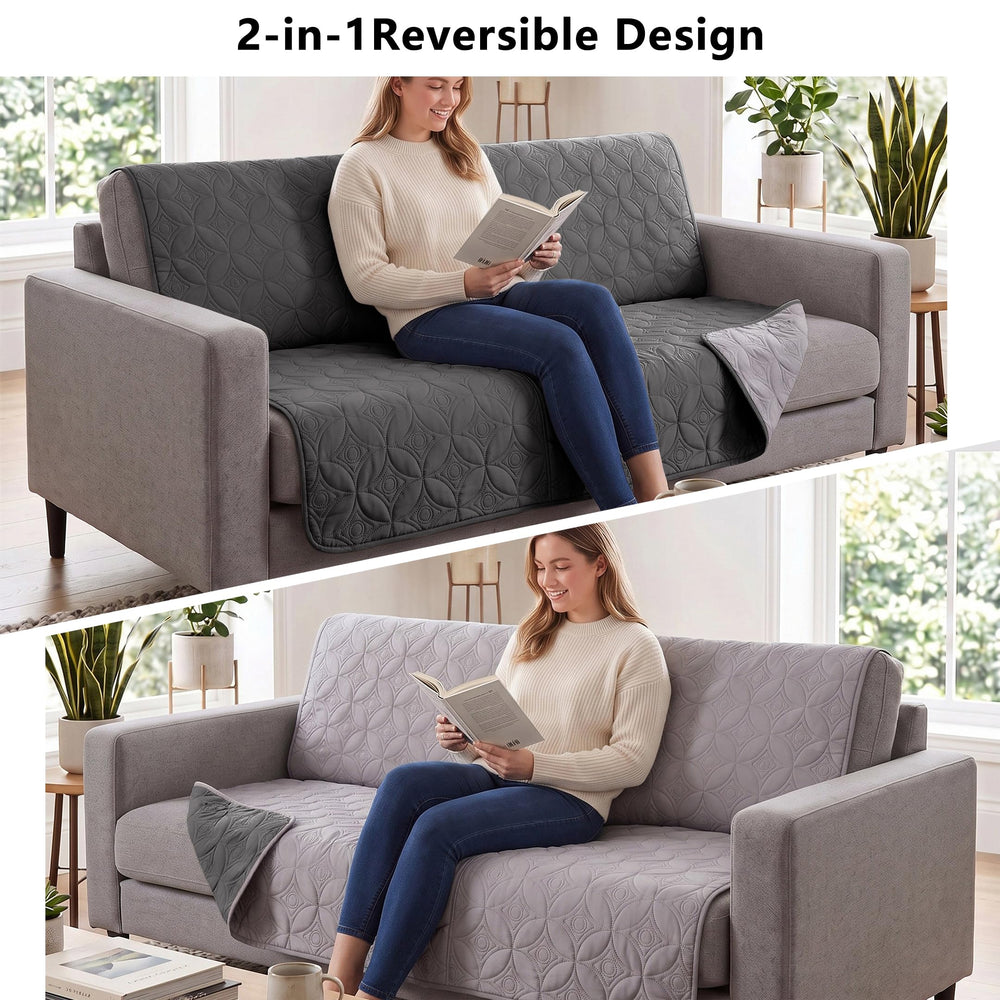Tuffeel housse posée sur fauteuil pour protection quotidienne
